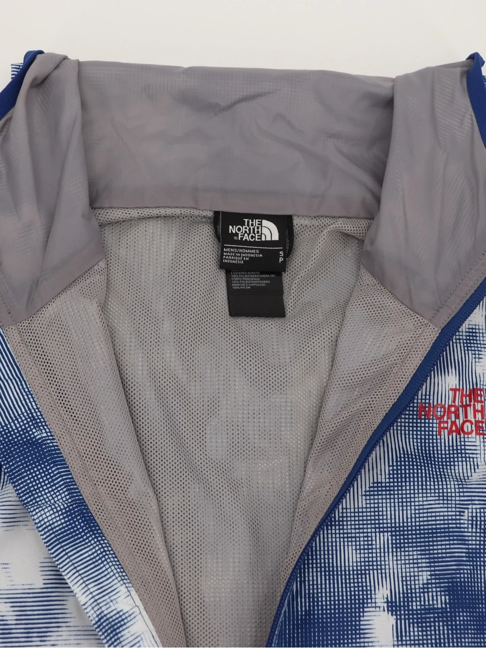 Brand New The North Face Small Men’s Chicago Wind Hooded Jacket Blue Grey